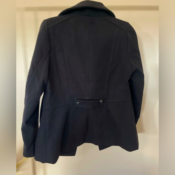 H&M double breasted black coat - Picture 3 of 6